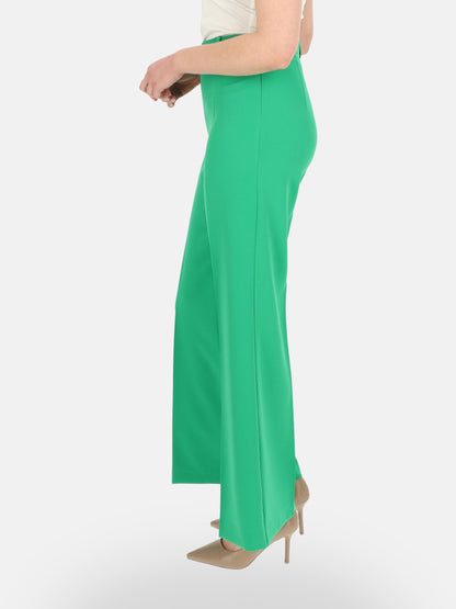 Zielone spodnie typu Wide Leg Eye For Fashion