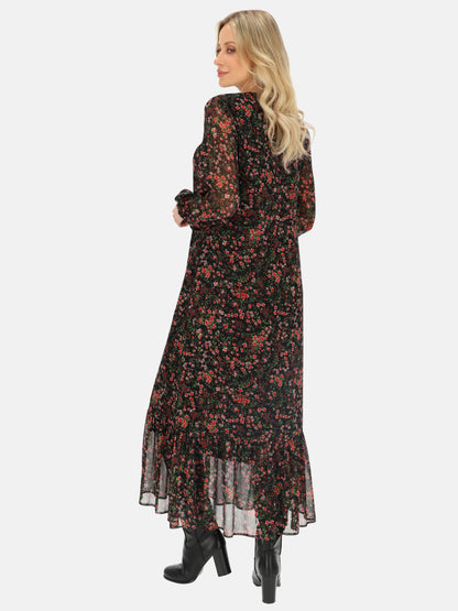 Zwiewna sukienka maxi w kwiaty L'AF Fera