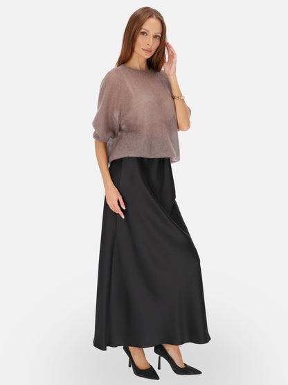 Beżowy sweter moherowy damski L'AF Era
