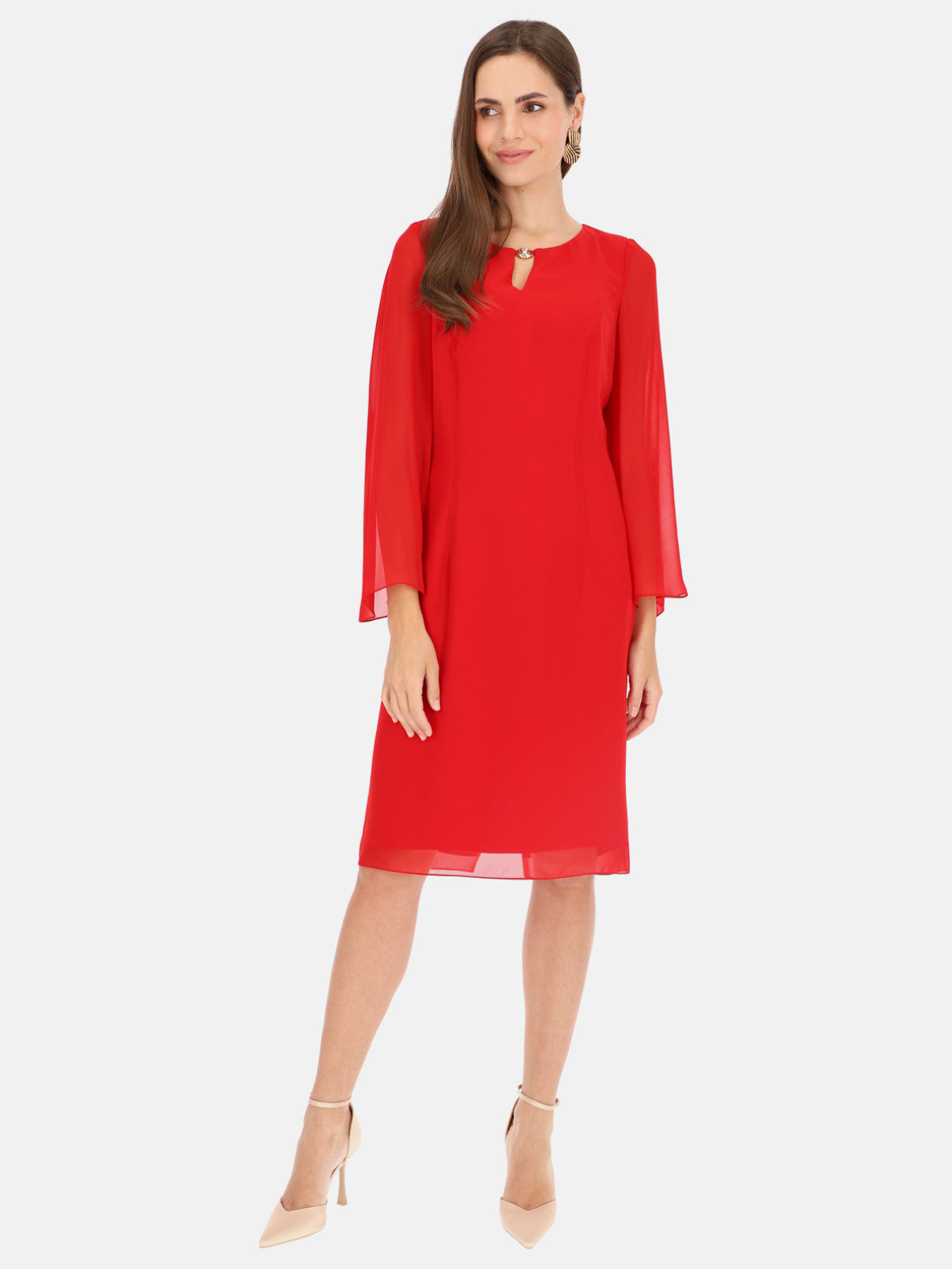 Elegancka sukienka z ozdobną łezką Potis & Verso Paula