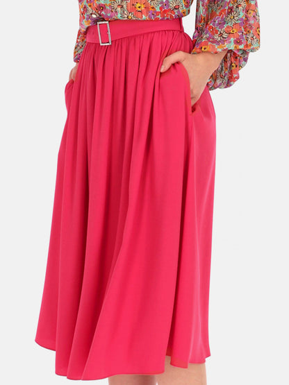 Różowa rozkloszowana spódnica L'AF Peri