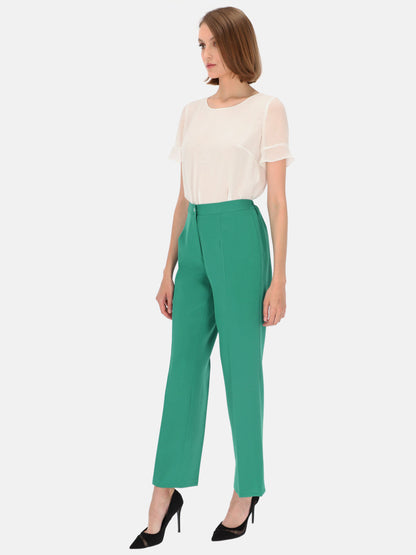 Eleganckie spodnie plus size z gumką w pasie Potis & Verso Gustawa