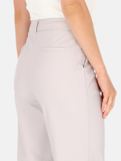Spodnie z eko skóry w pastelowym odcieniu EyeForFashion