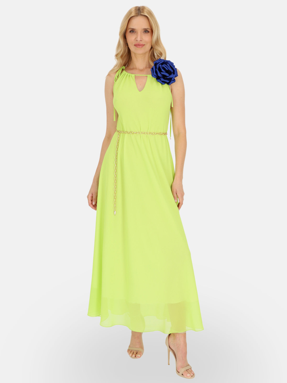 Elegancka sukienka maxi z szarfą L’AF Vega