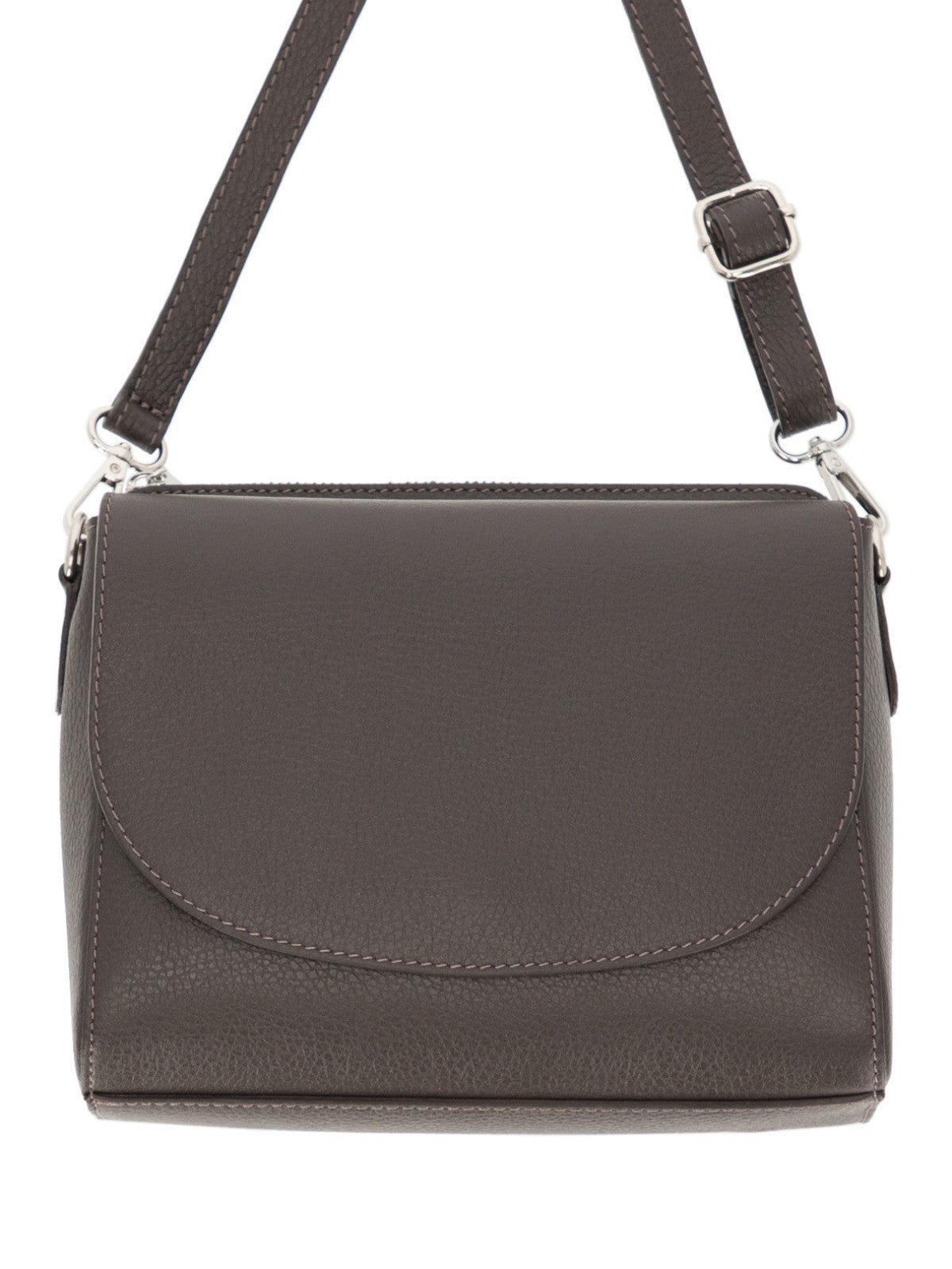 Brązowa skórzana torebka damska crossbody L’AF